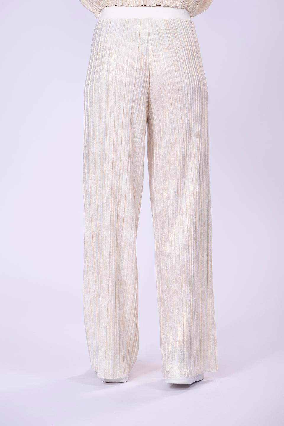 Брюки Liu-Jo плиссе бежевые