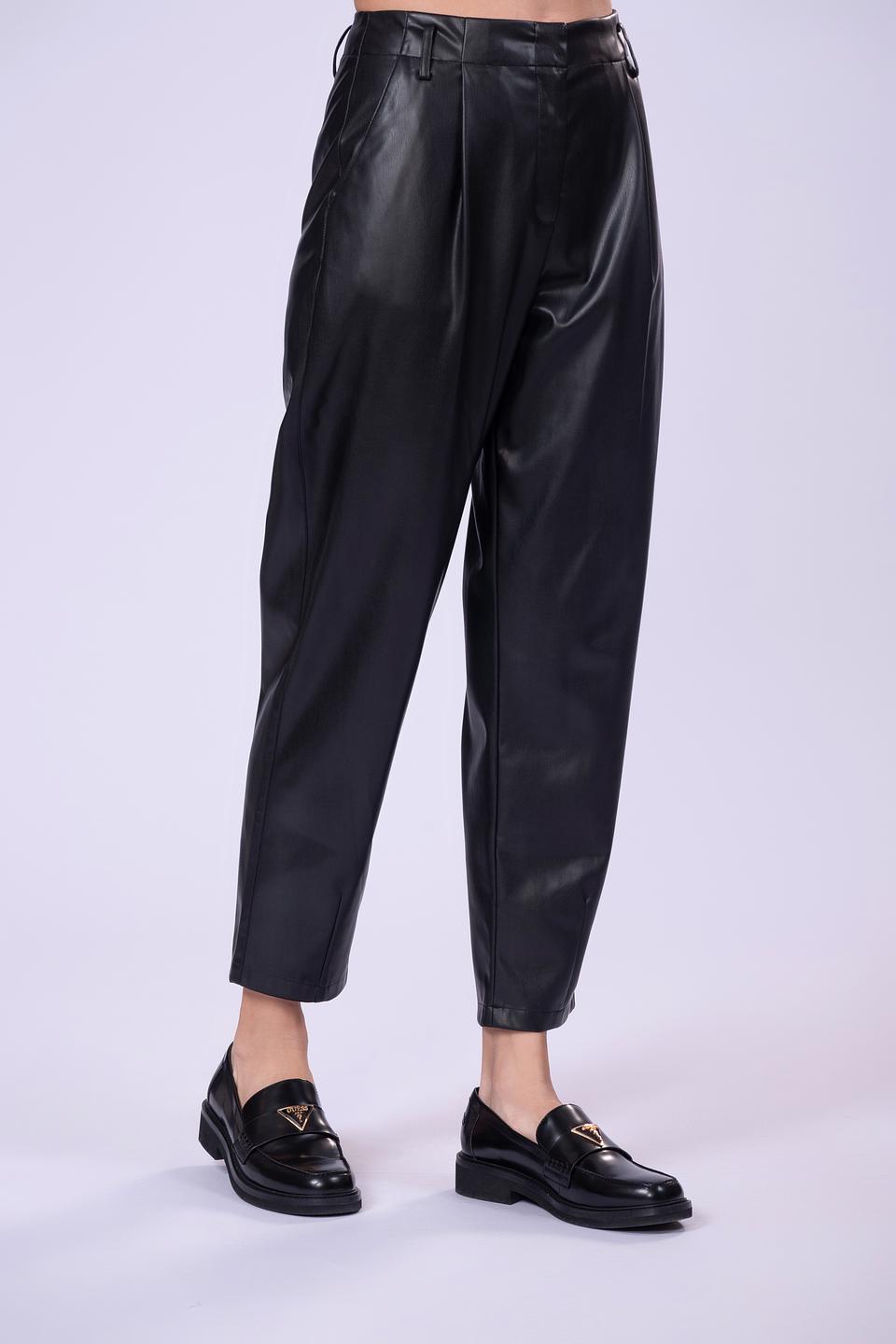Брюки Liu-Jo кожаные чёрные