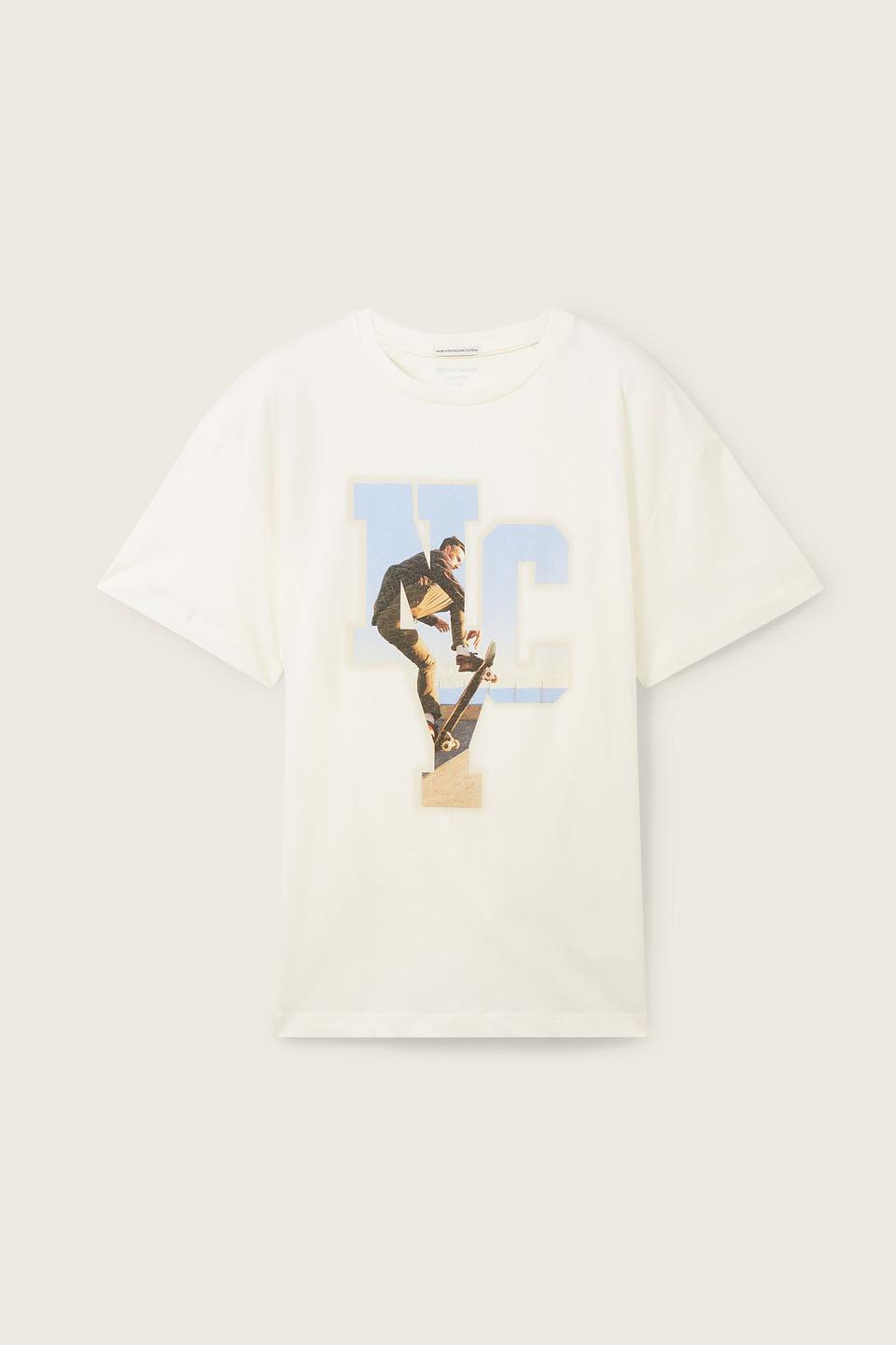 Футболка Tom Tailor с принтом скейтбордиста