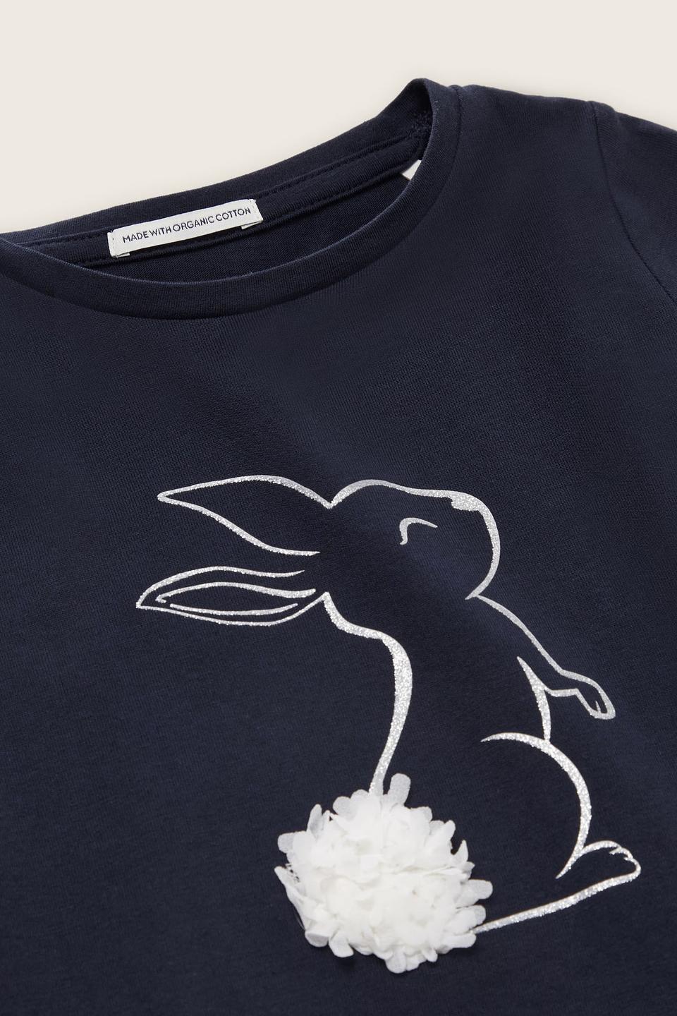 Футболка Tom Tailor дев. с зайчиком синяя