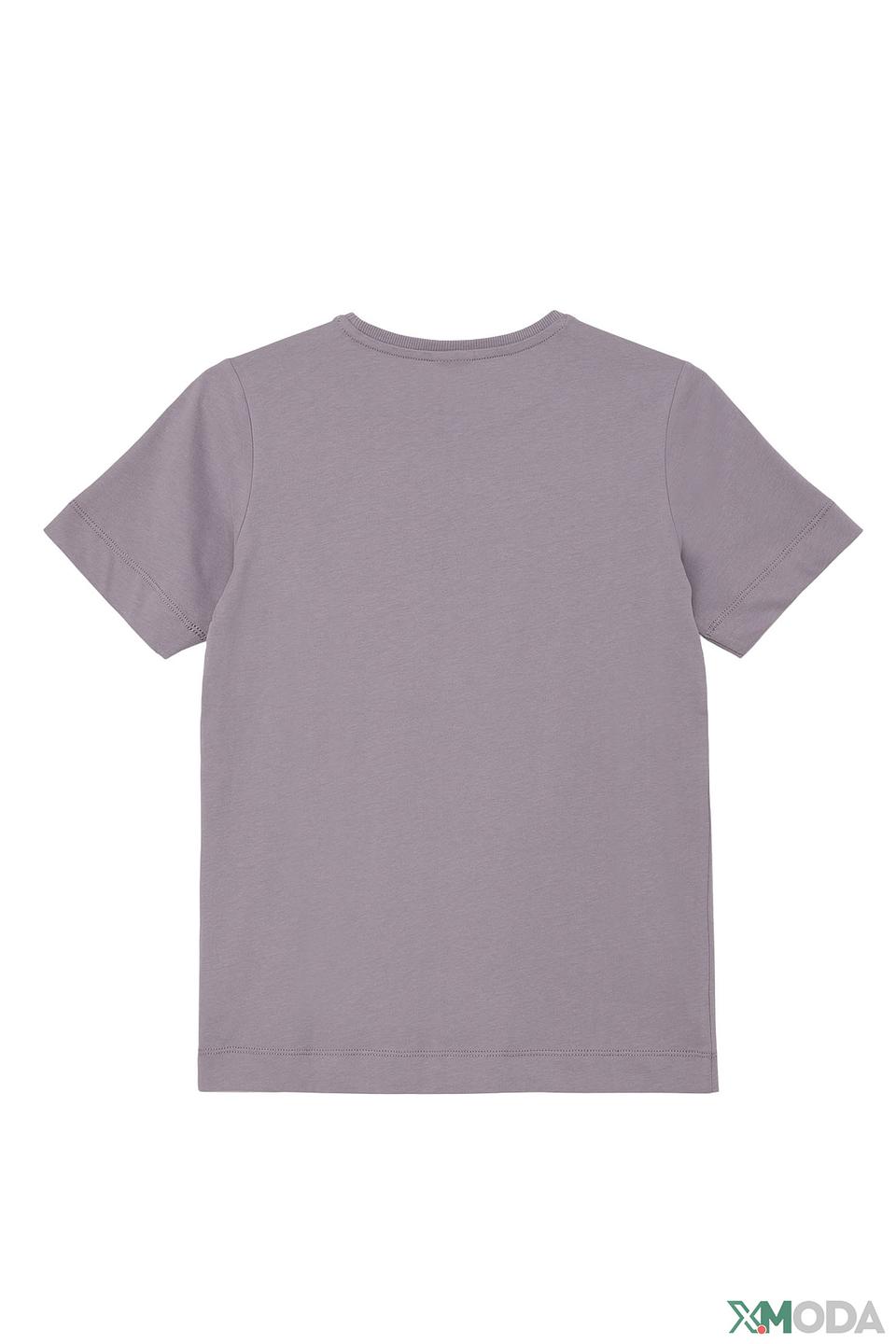 Футболка s.Oliver с принтом светло-серый