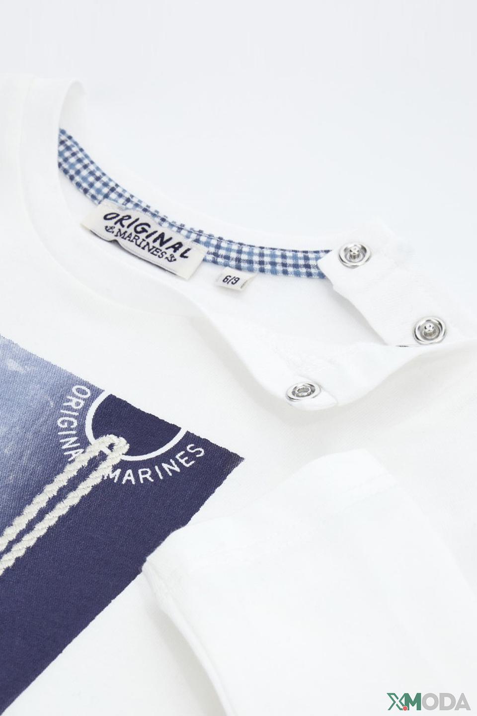 Лонгслив Original Marines белый с якорем