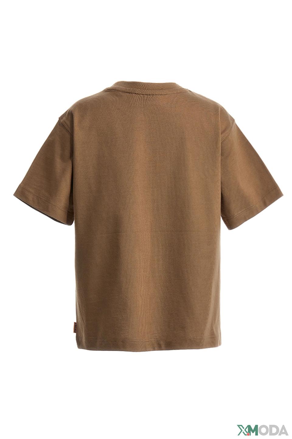 Футболка Original Marines коричневая с принтом