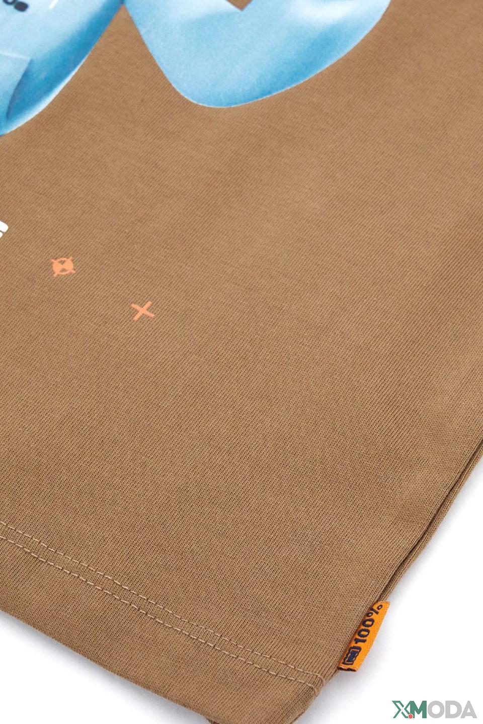 Футболка Original Marines коричневая с принтом