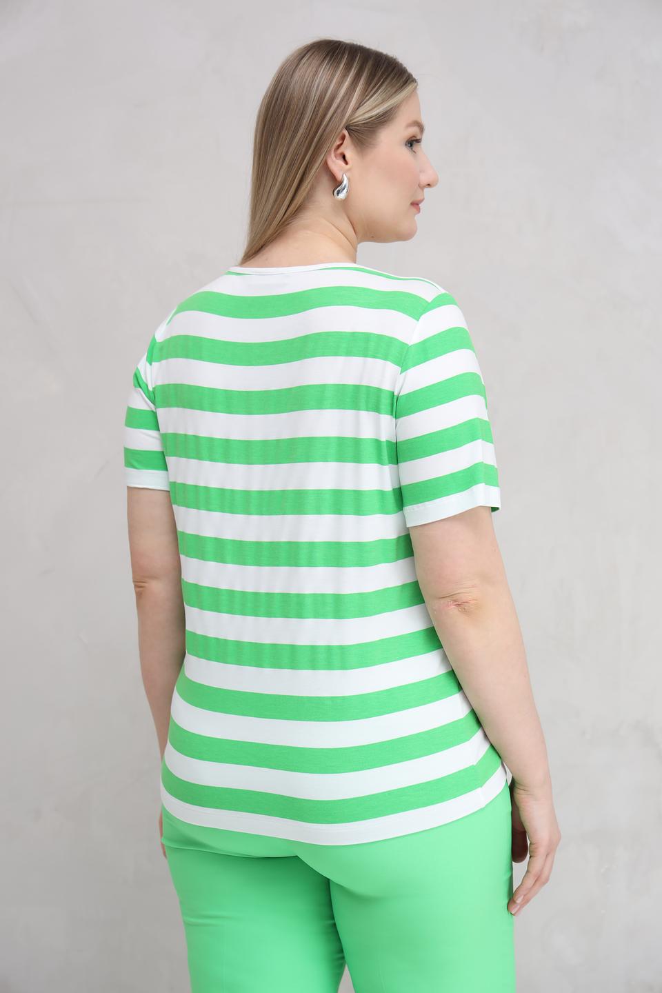 Футболка Tuzzi в полоску лайм