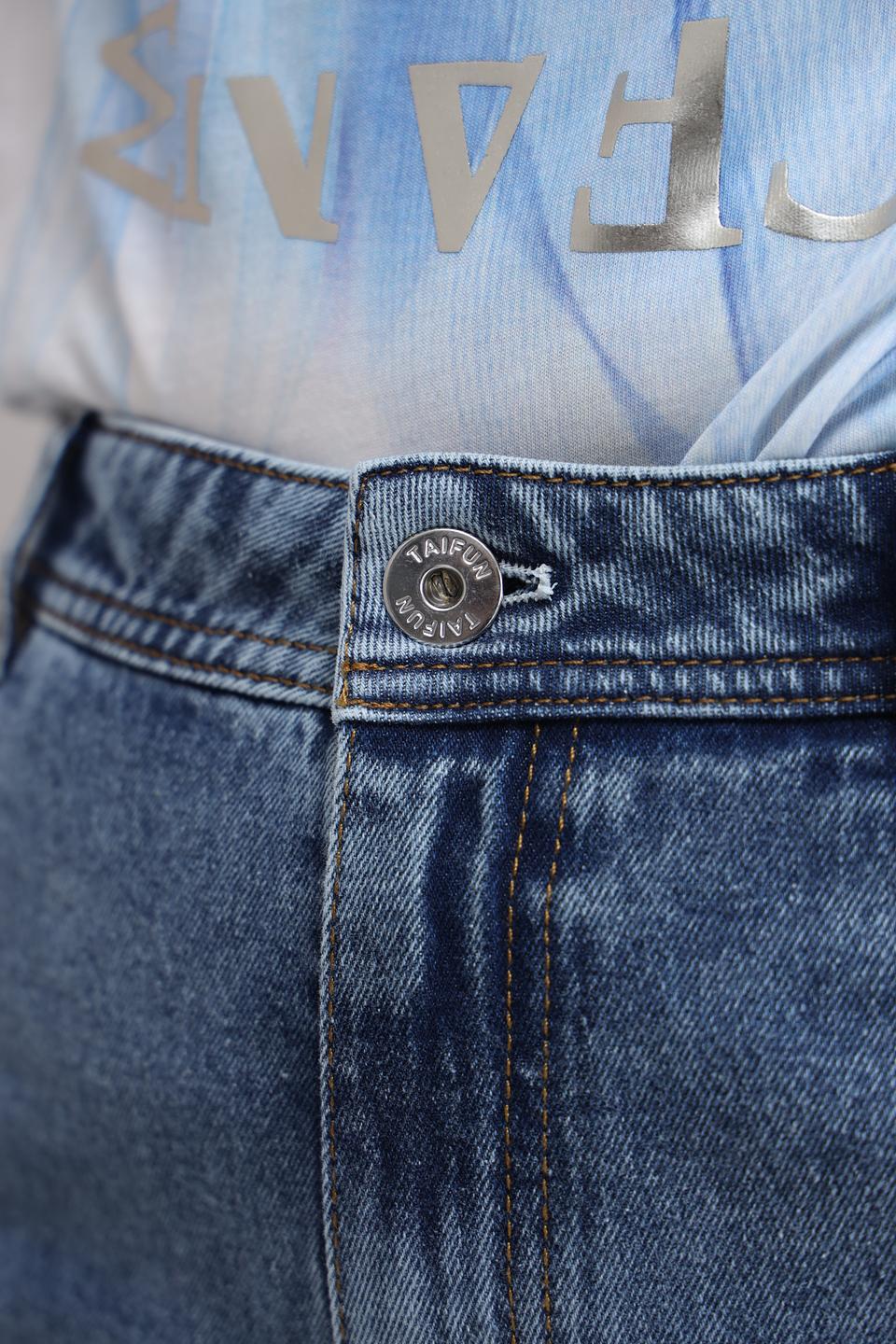 Джинсы Taifun mom fit голубые