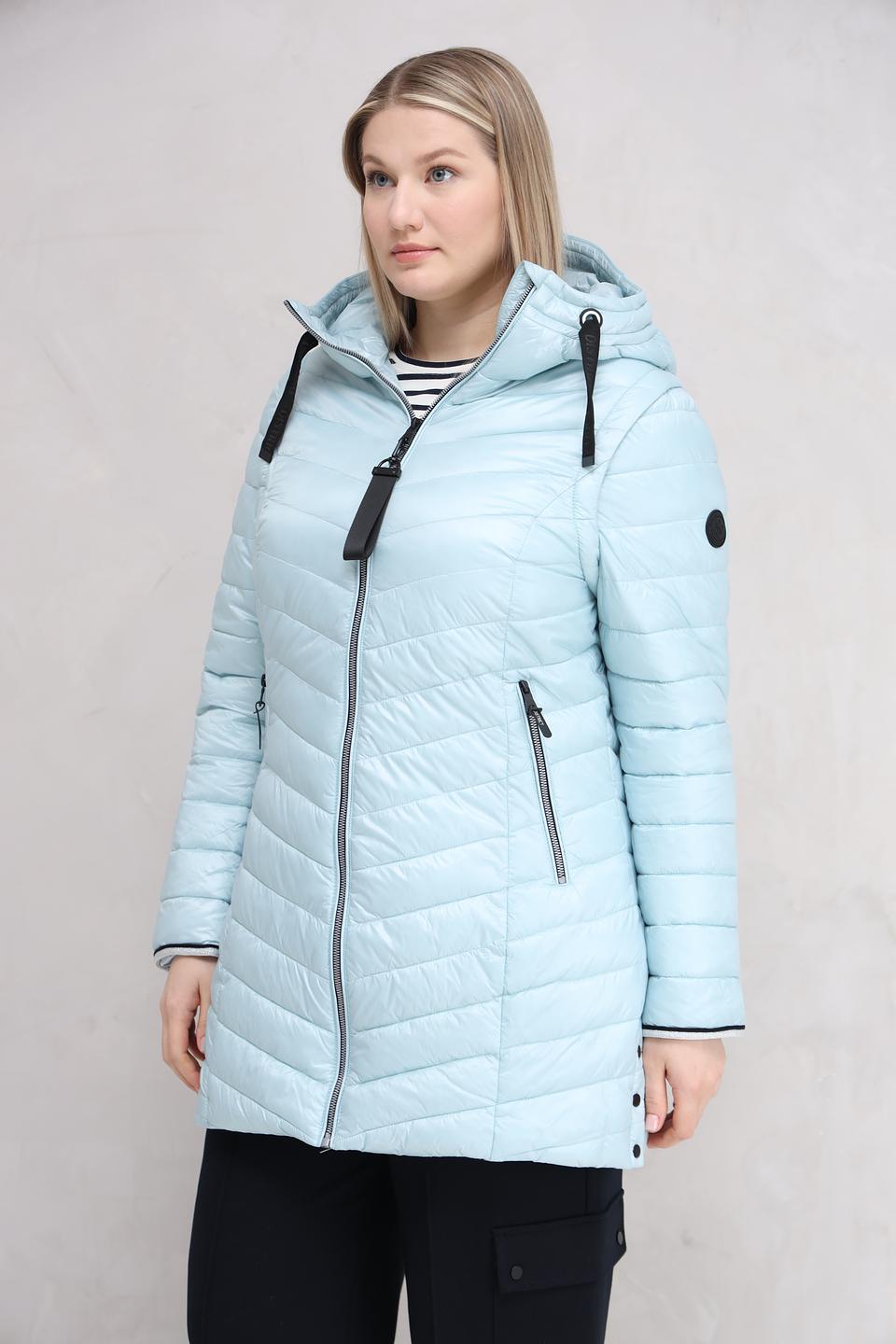 Куртка District стеганая голубая