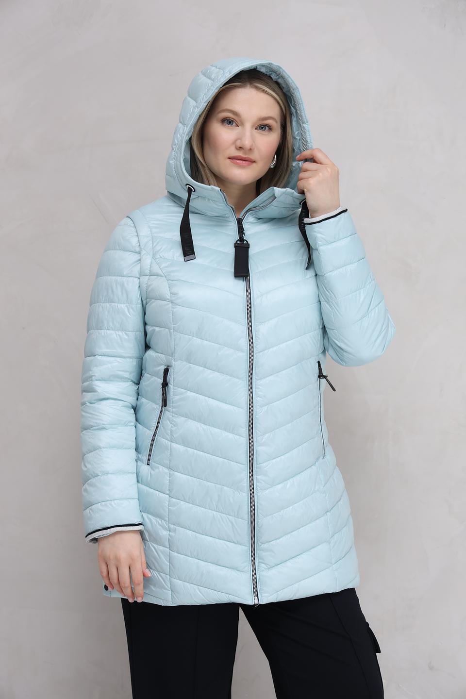 Куртка District стеганая голубая
