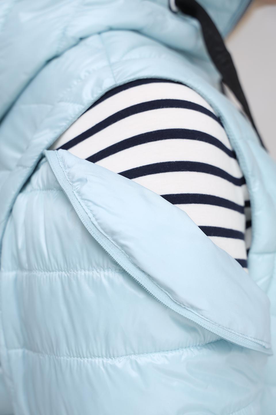 Куртка District стеганая голубая