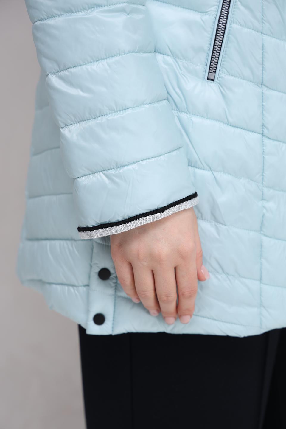 Куртка District стеганая голубая