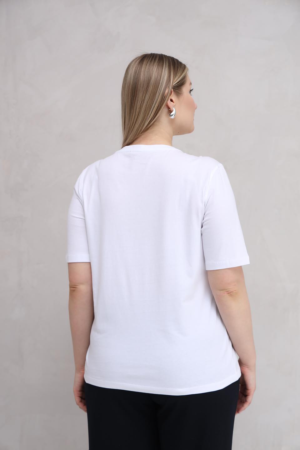 Футболка Gerry Weber с камнями белый