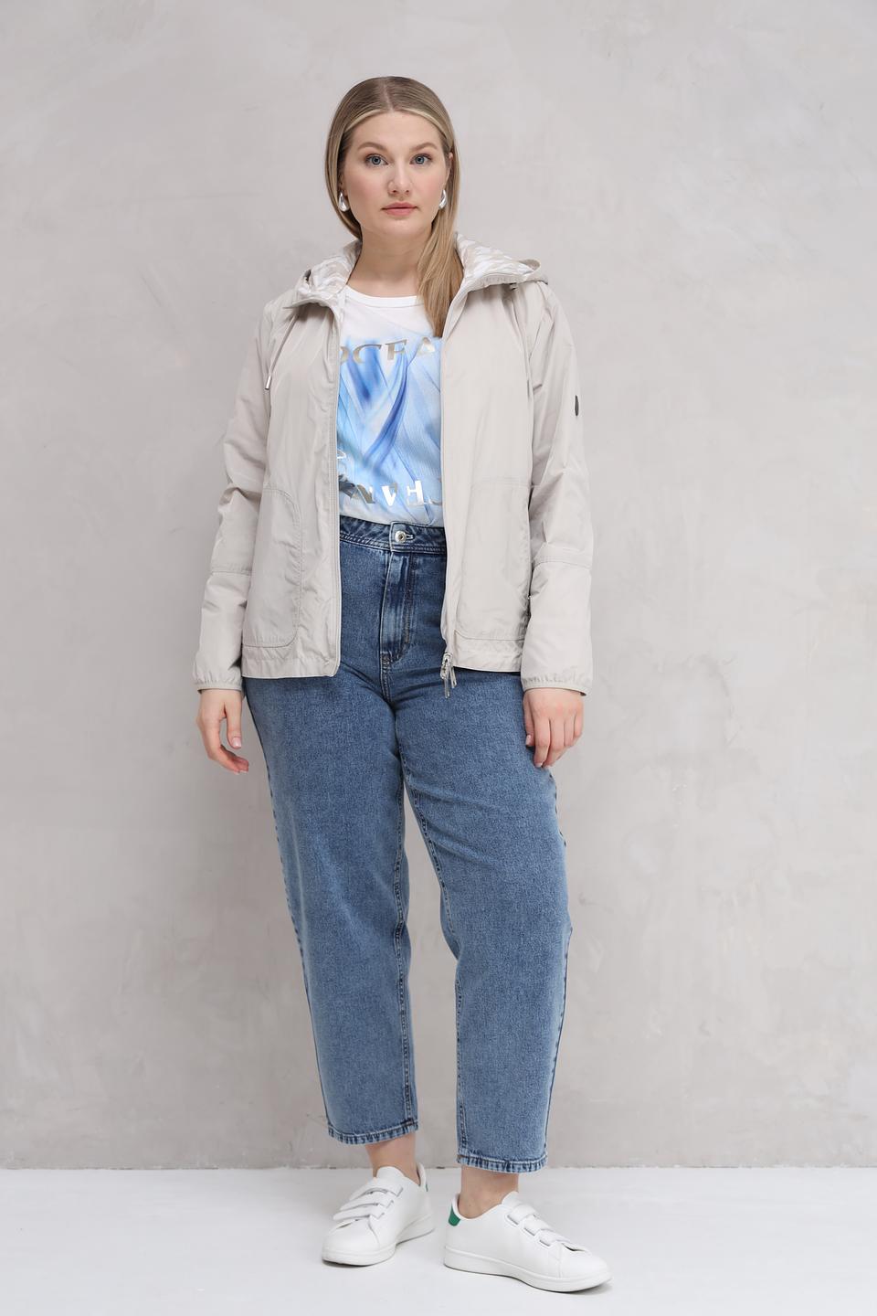 Куртка Lebek с капюшоном бежевая