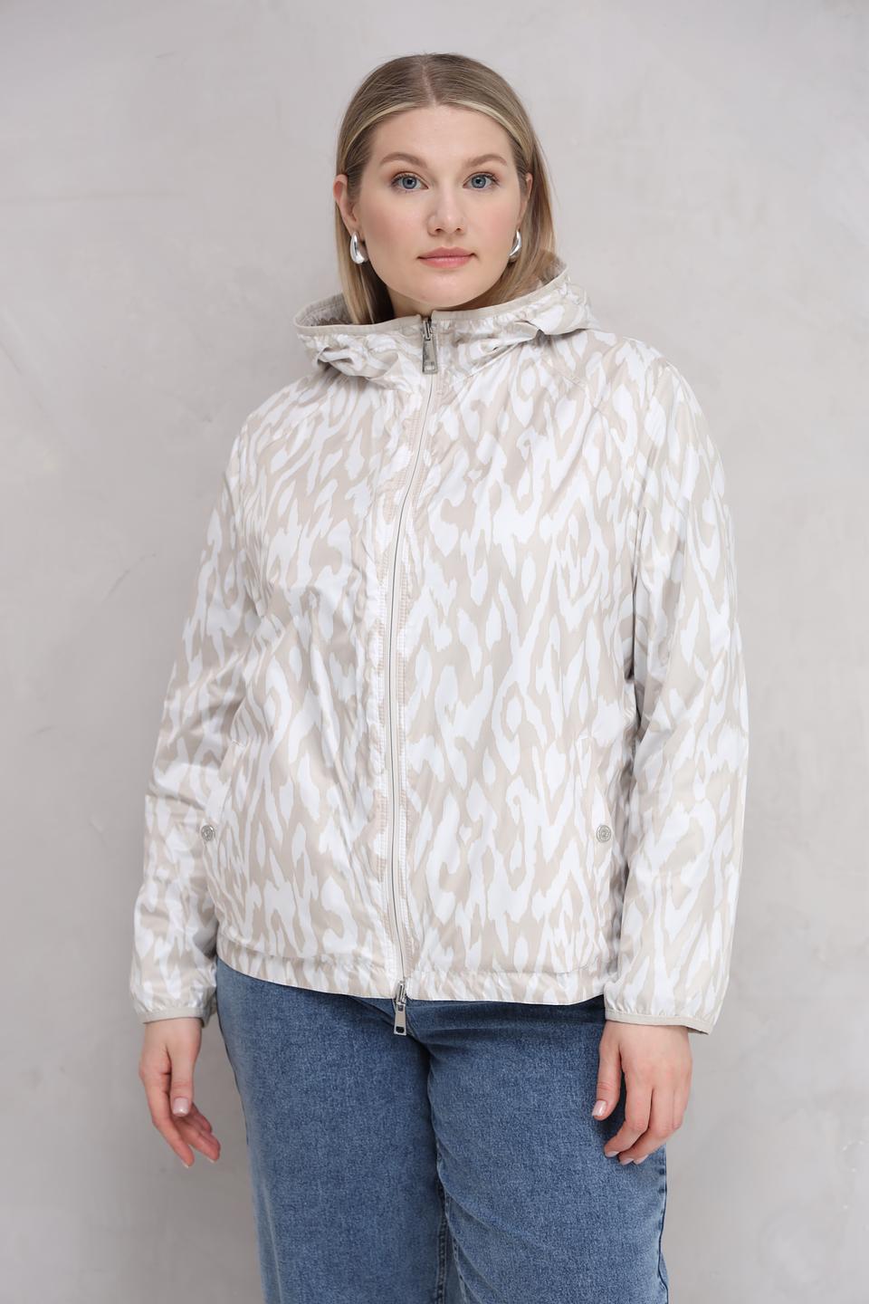 Куртка Lebek с капюшоном бежевая