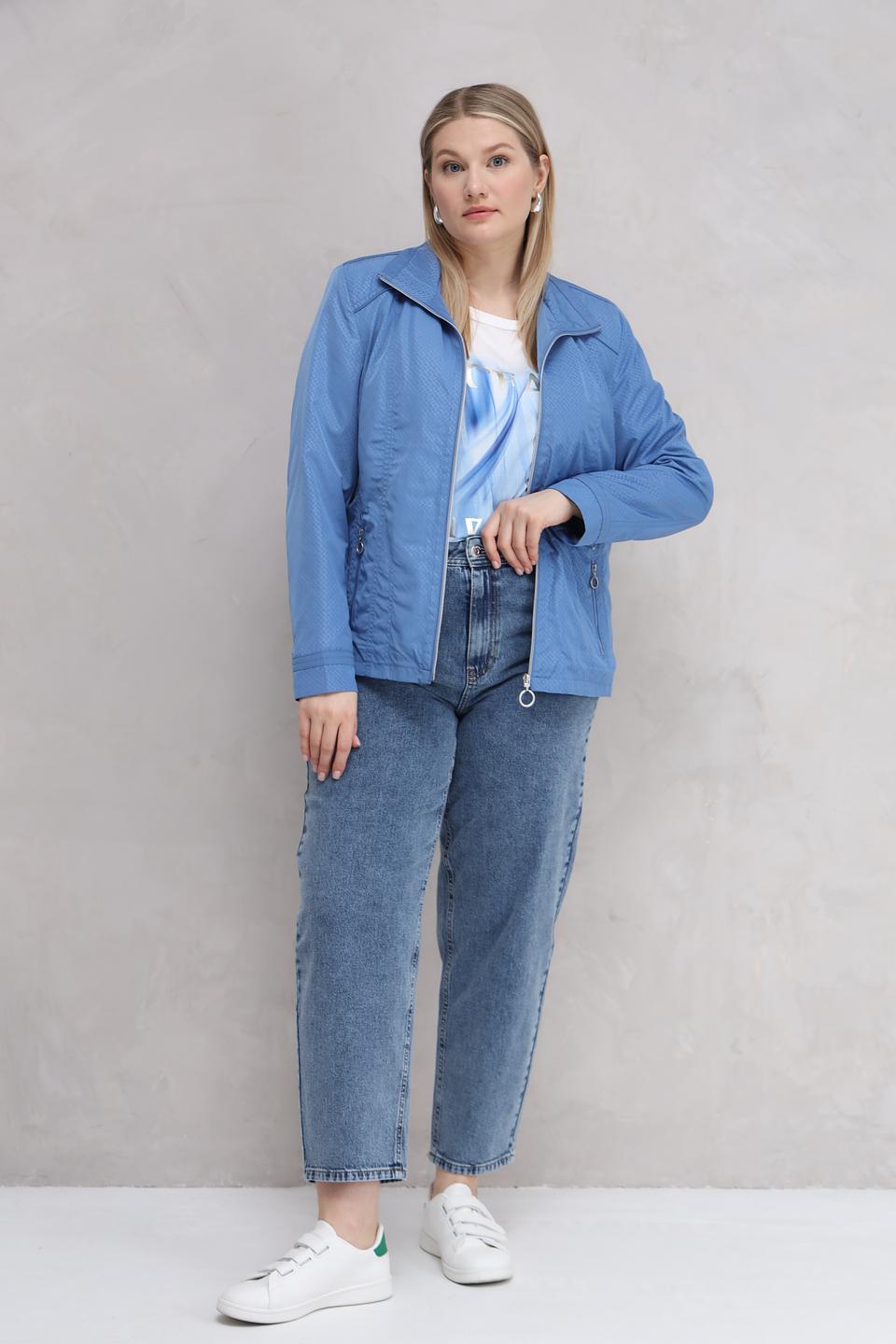 Куртка Lebek голубая с текстурой