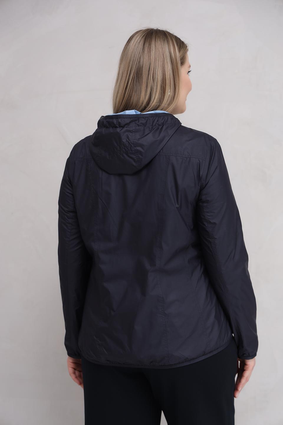 Куртка Lebek голубая с капюшоном