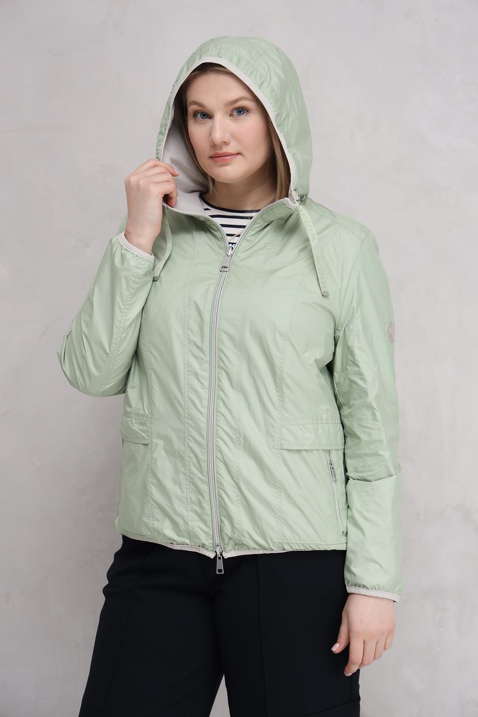 Куртка Lebek лайм с капюшоном