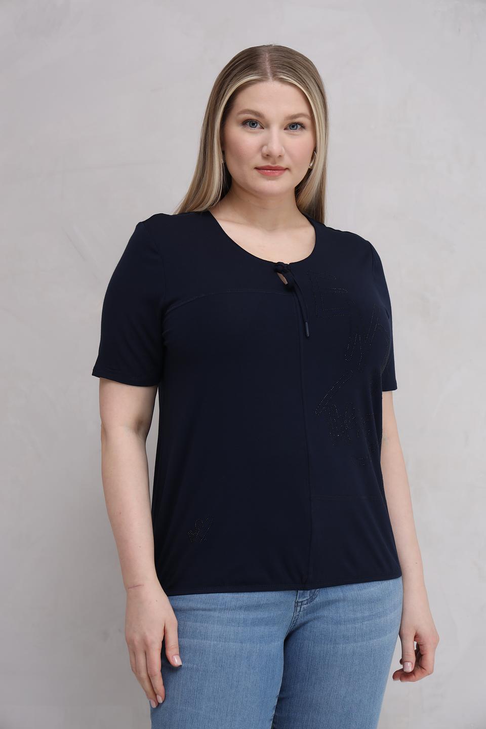 Футболка Barbara Lebek тёмно-синяя