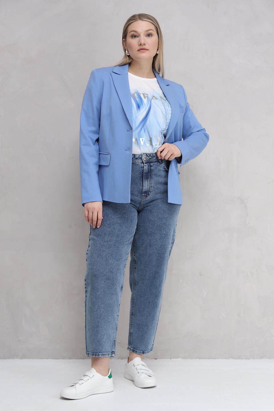 Жакет Gerry Weber голубой приталенный