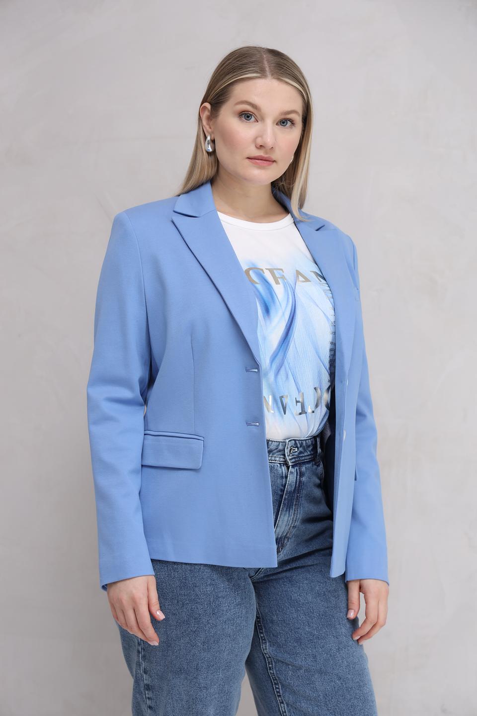 Жакет Gerry Weber голубой приталенный
