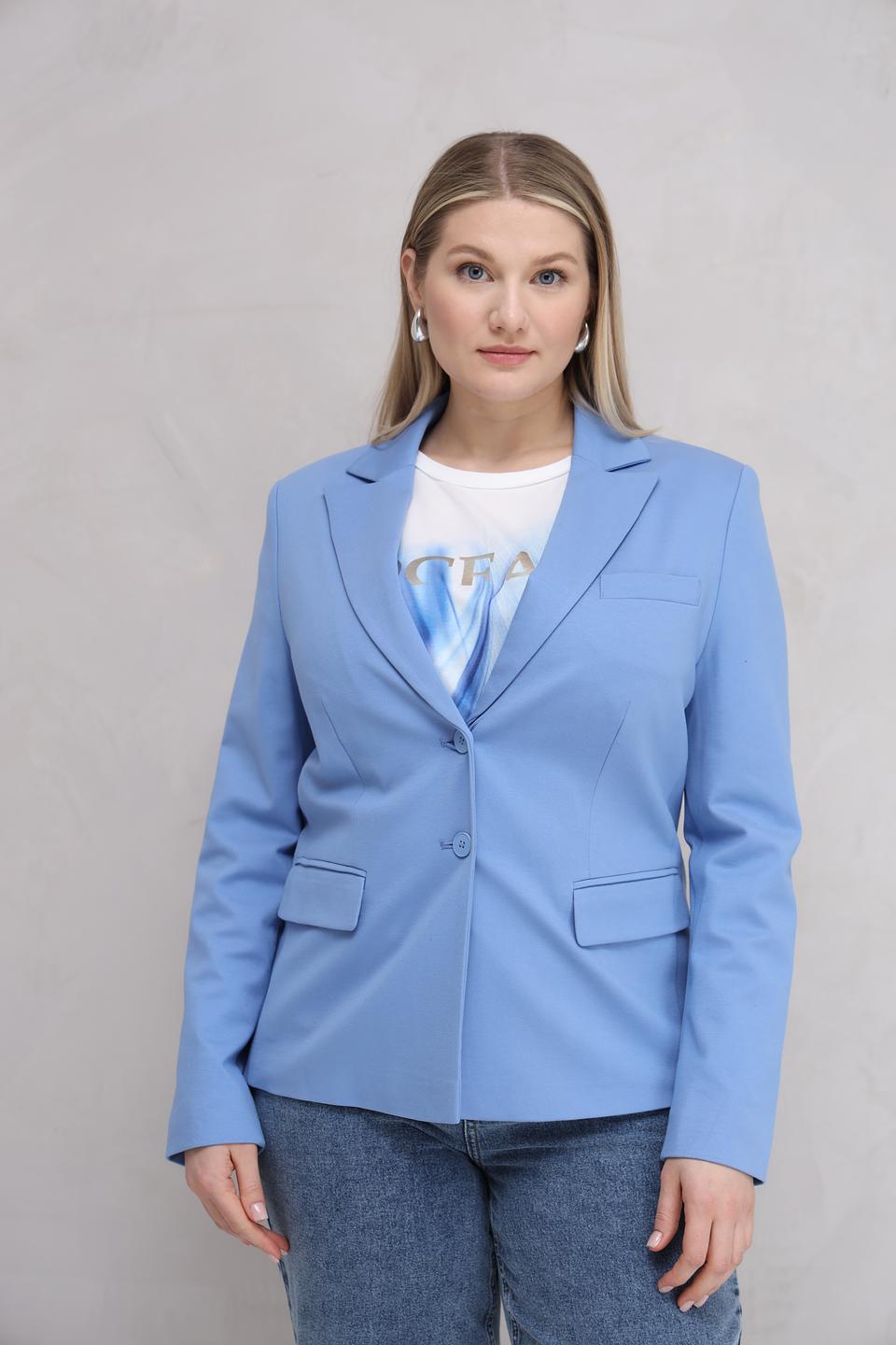 Жакет Gerry Weber голубой приталенный