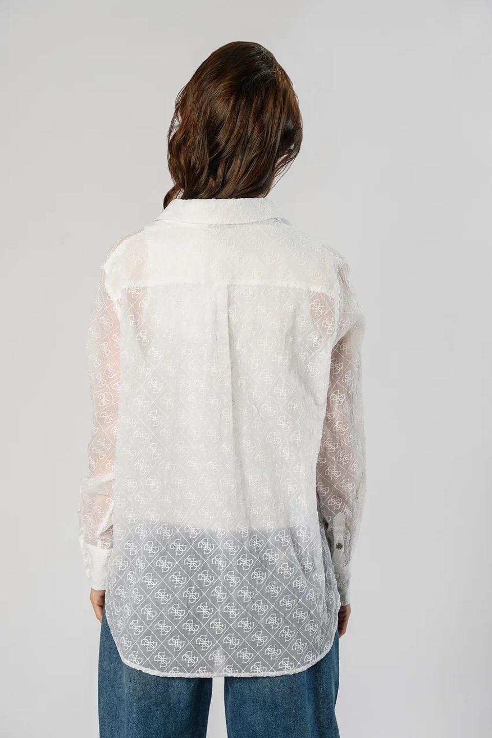 Блуза Guess с логотипом белый