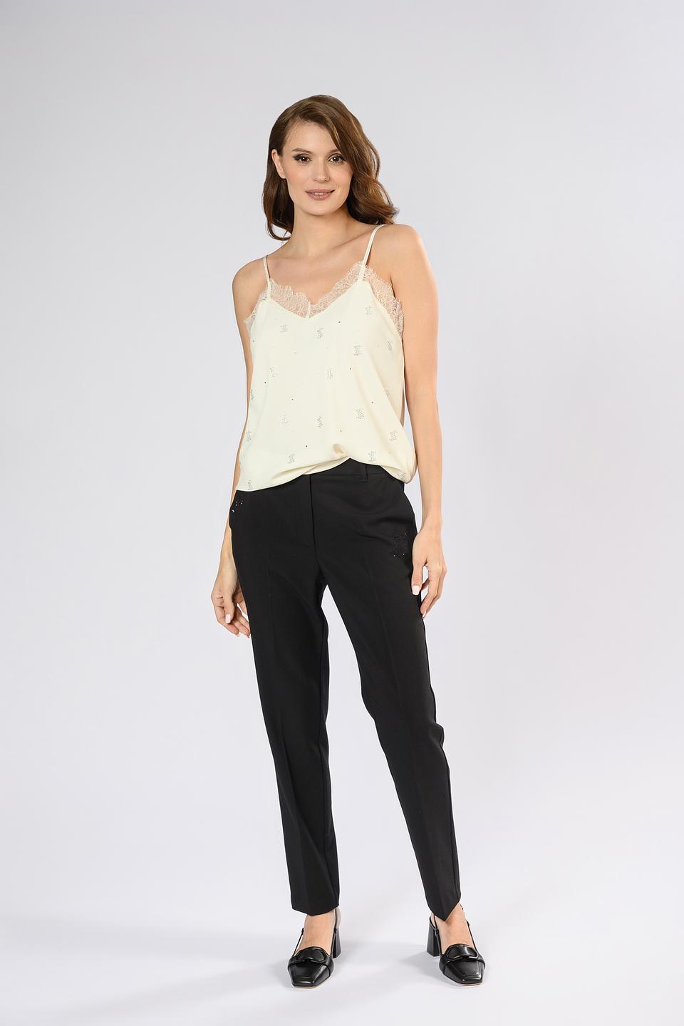 Топ Twin Set Actitude с вышивкой