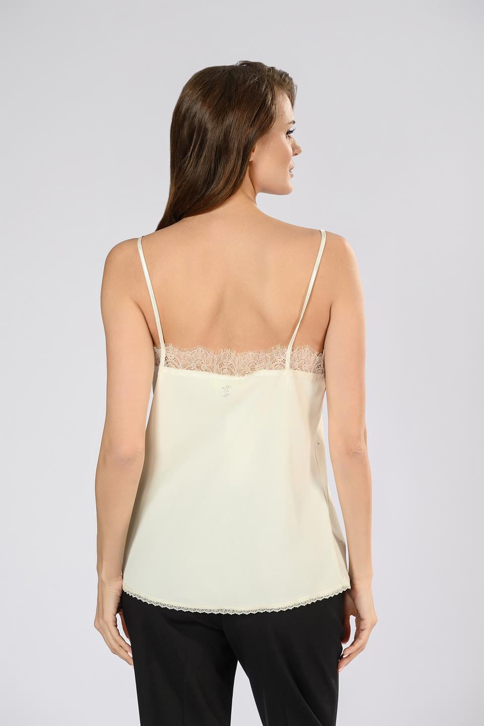 Топ Twin Set Actitude с вышивкой