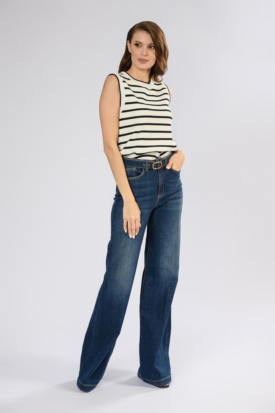 Джинсы клеш Twin Set синие