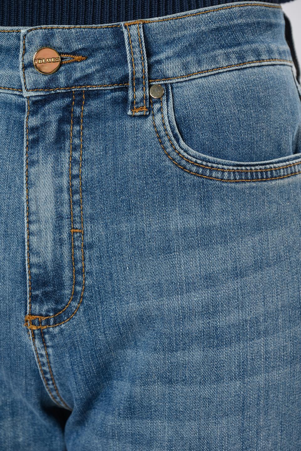 Джинсы i Blues прямого кроя голубые