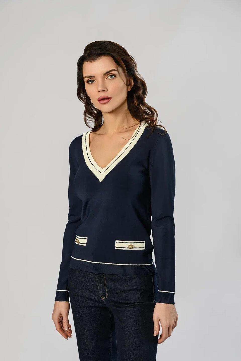 Джемпер Marciano V-образный синий