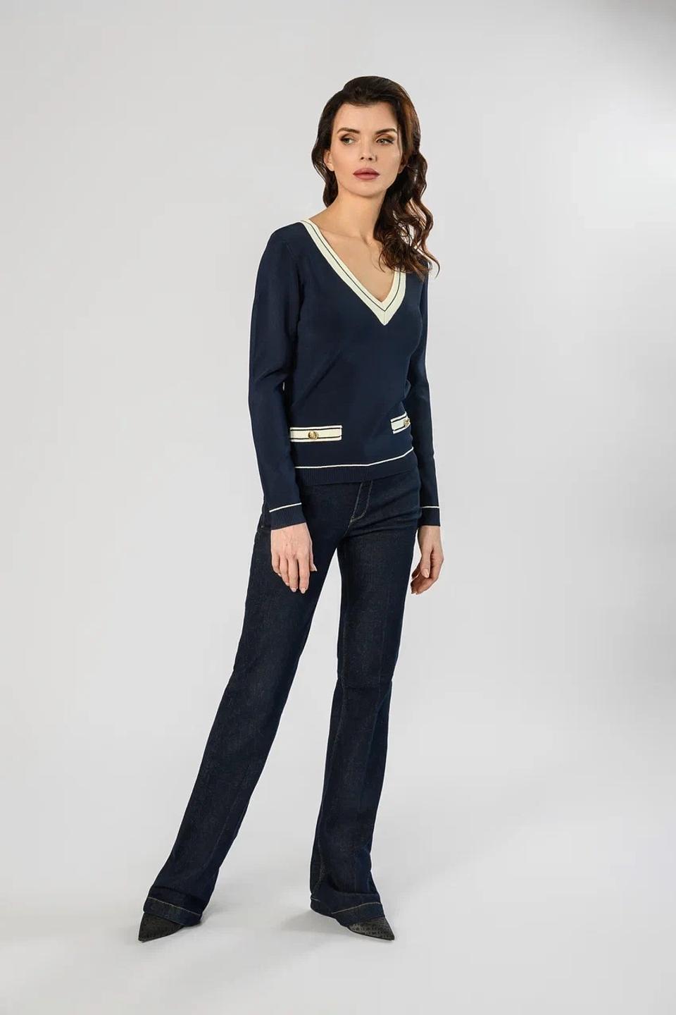 Джемпер Marciano V-образный синий