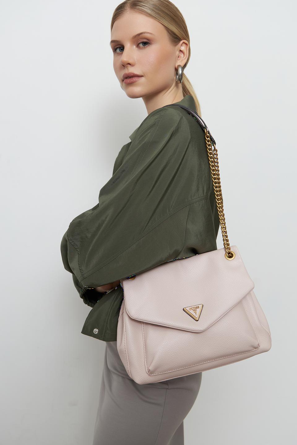 Guess сумка на цепочке пудрово-розовая