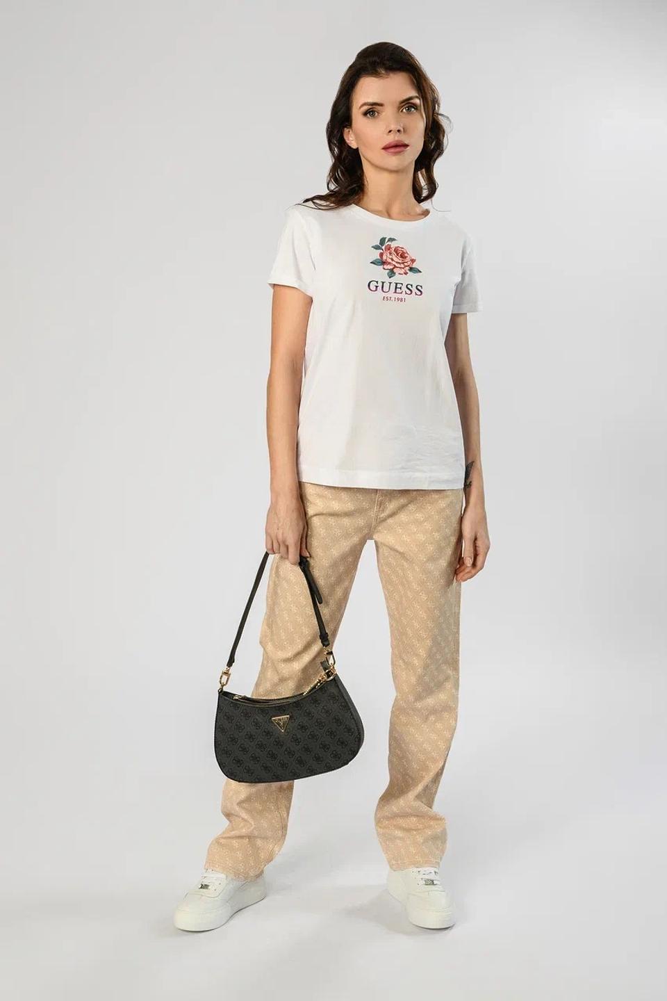 Сумка Guess логотип чёрный