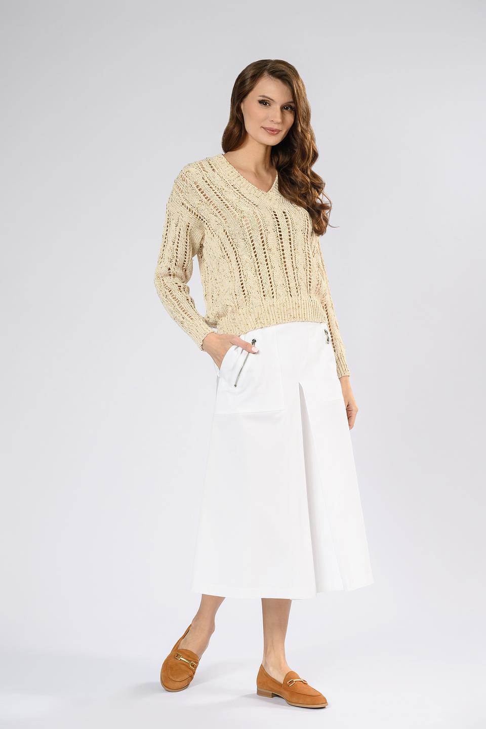 Юбка Tricot Chic жен. белая с карманами