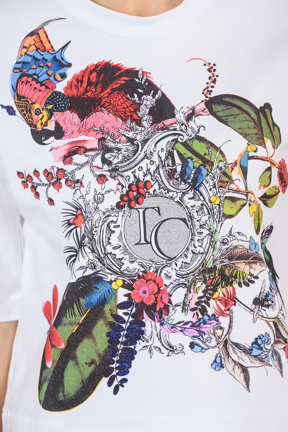 Футболка Tricot Chic с принтом птиц