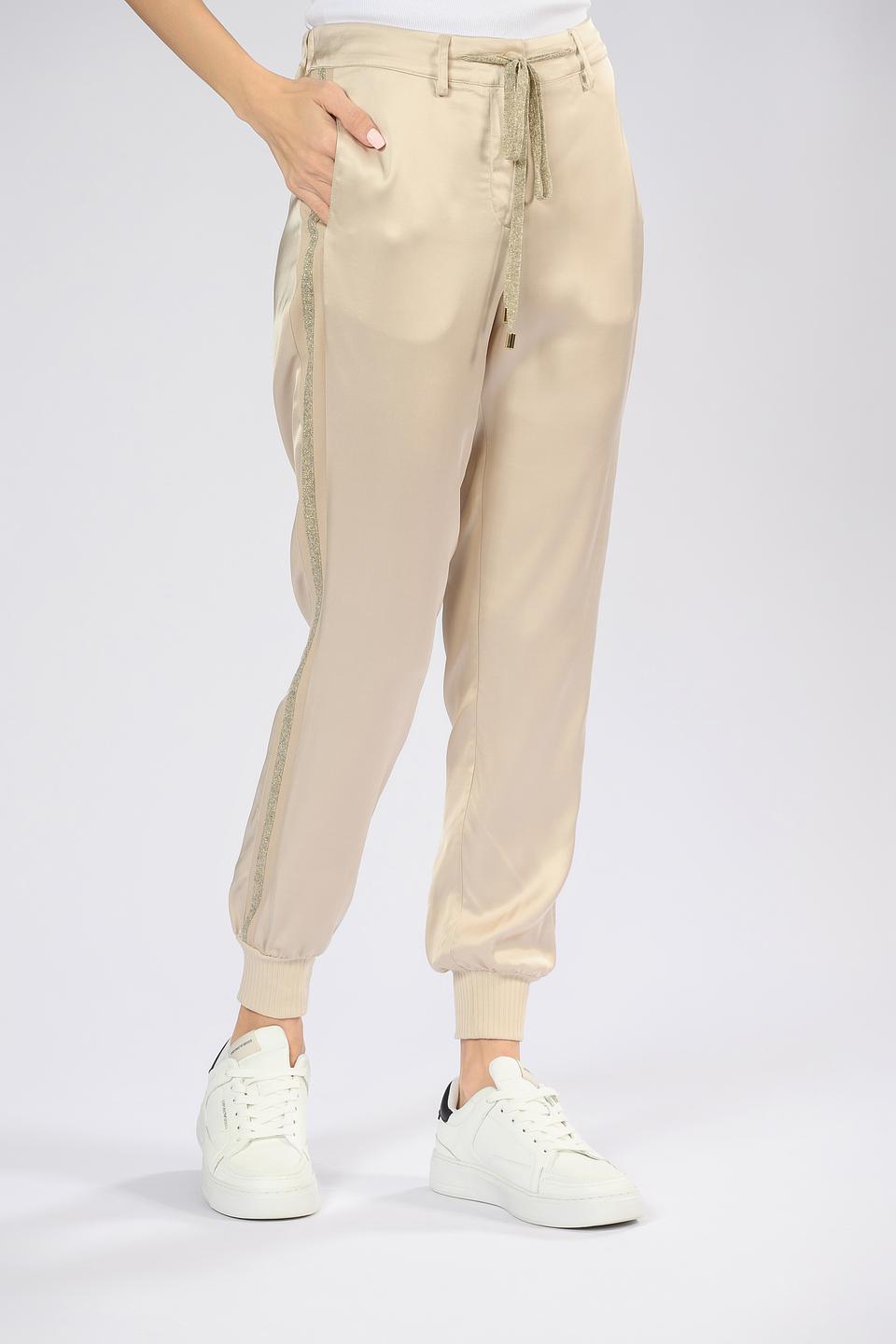 Брюки Tricot Chic с полоской бежевые