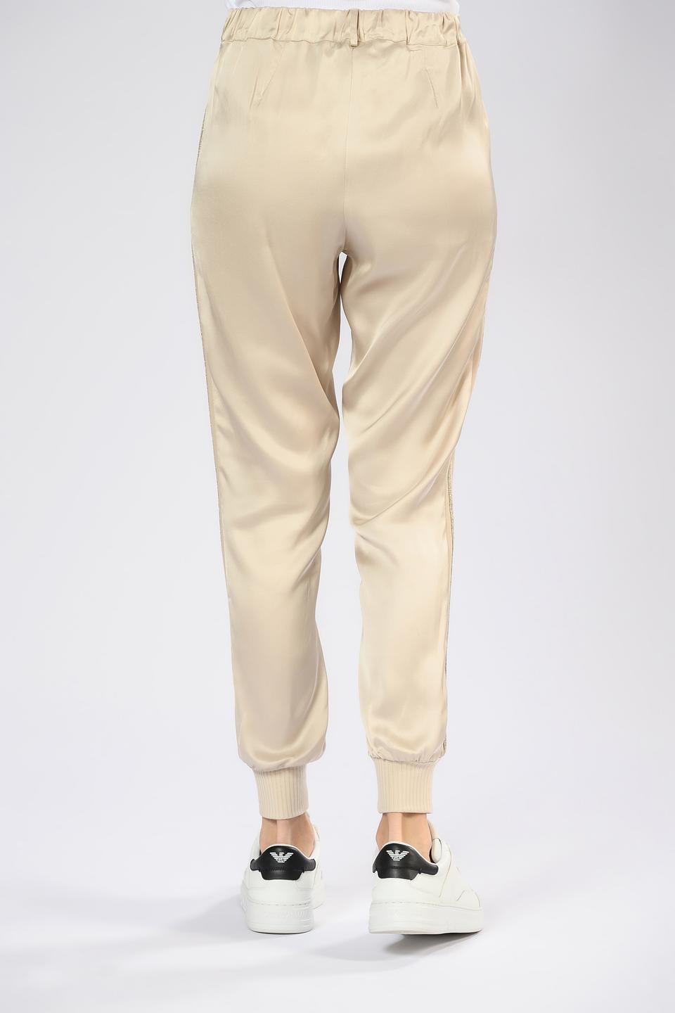 Брюки Tricot Chic с полоской бежевые