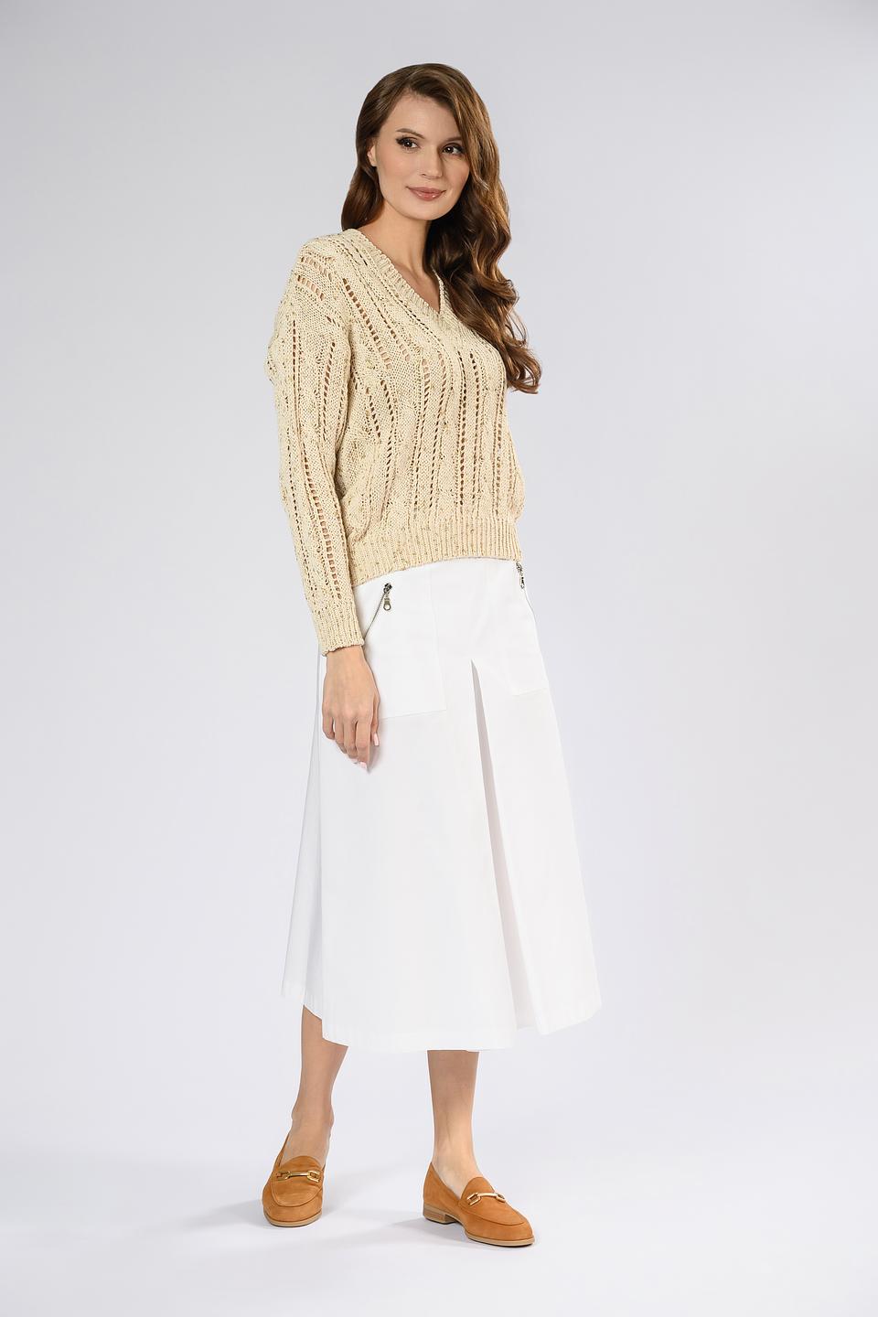 Джемпер Tricot Chic ажурный бежевый