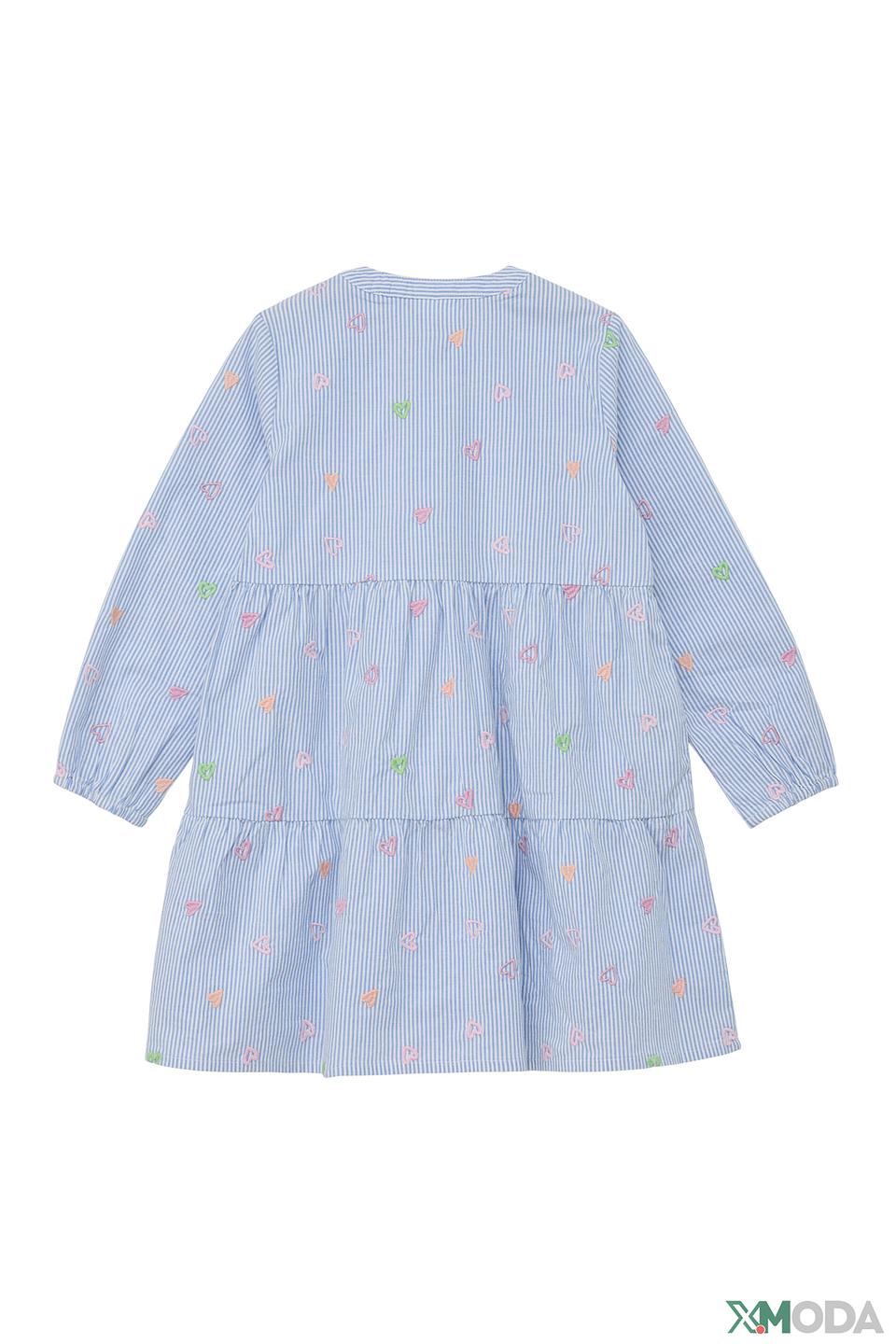 Платье s.Oliver дев. в полоску с вышивкой