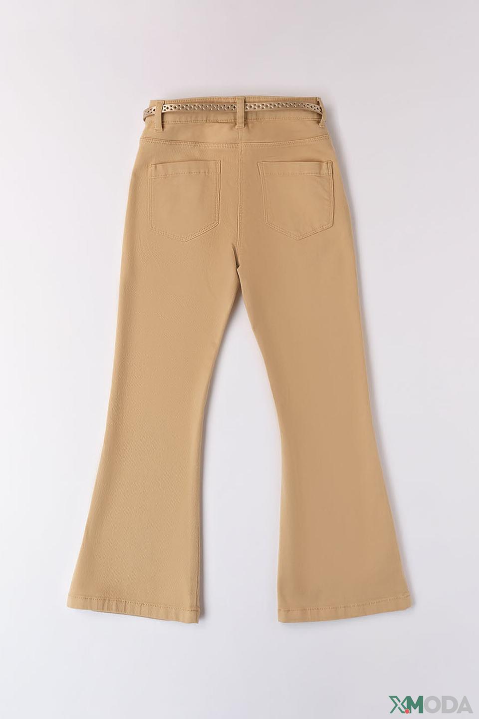 Джинсы Ido дев. с поясом бежевые