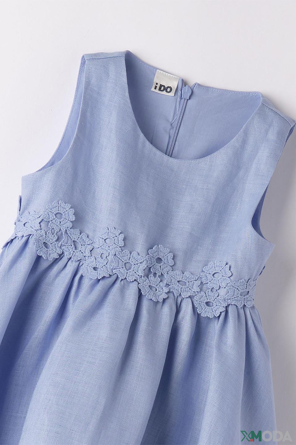 Платье Ido лен, голубой
