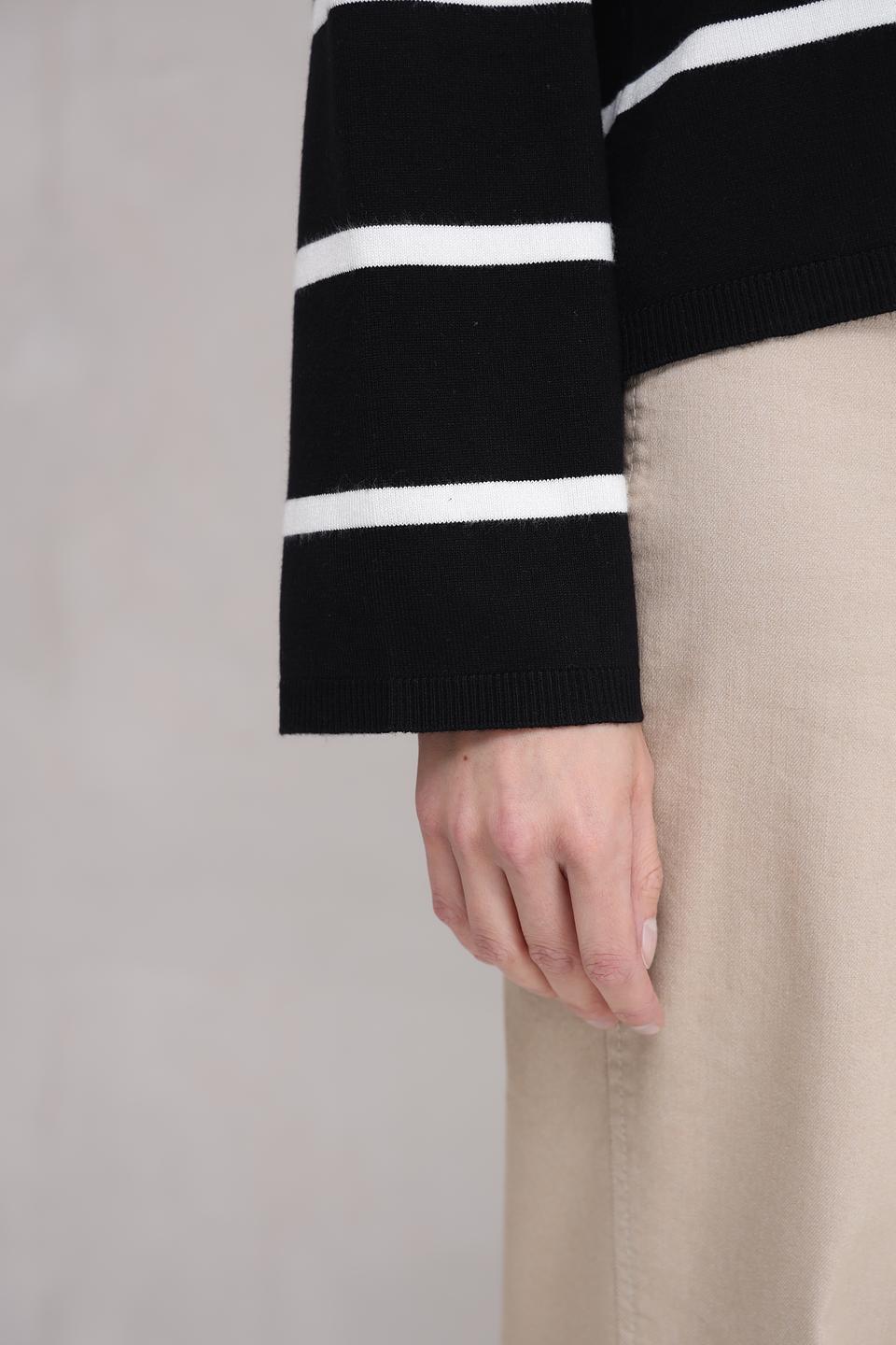 Жакет Broadway в полоску чёрный