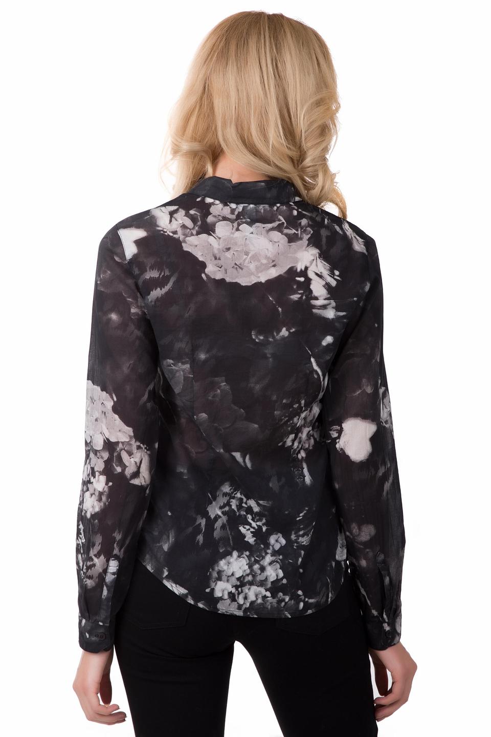 Блузка Lerros чёрного цвета с принтом