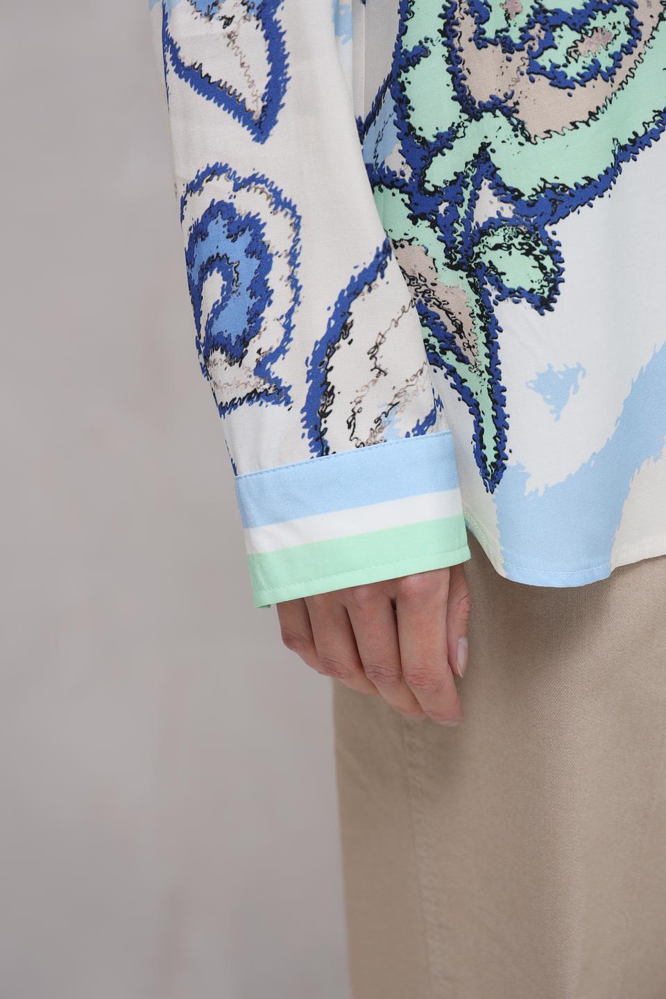 Рубашка You Just White с цветочным принтом