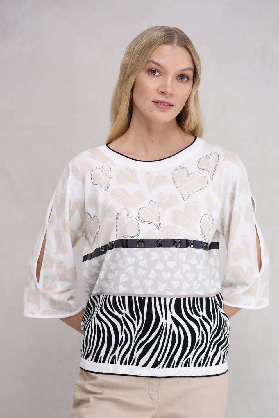 Пуловер Tuzzi с принтом зебра