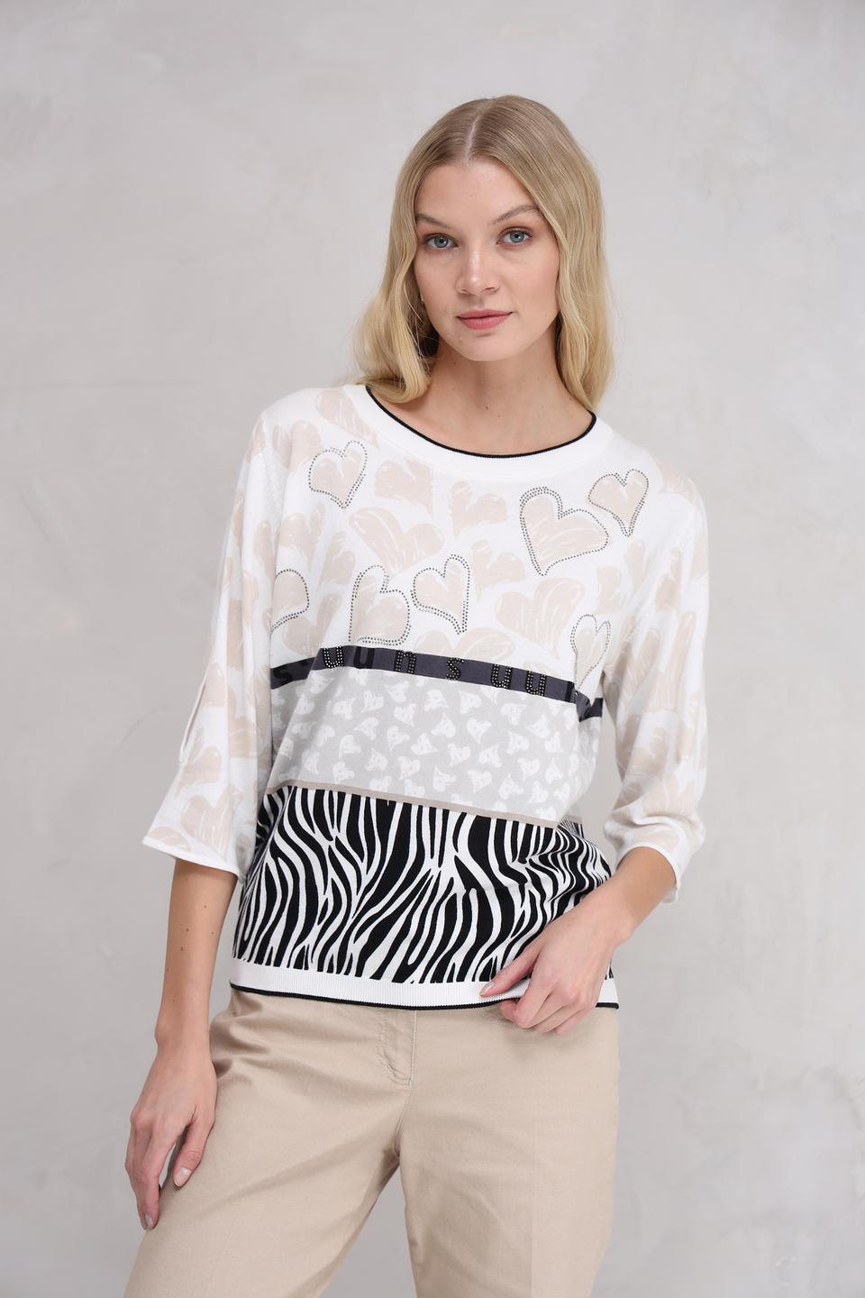 Пуловер Tuzzi с принтом зебра