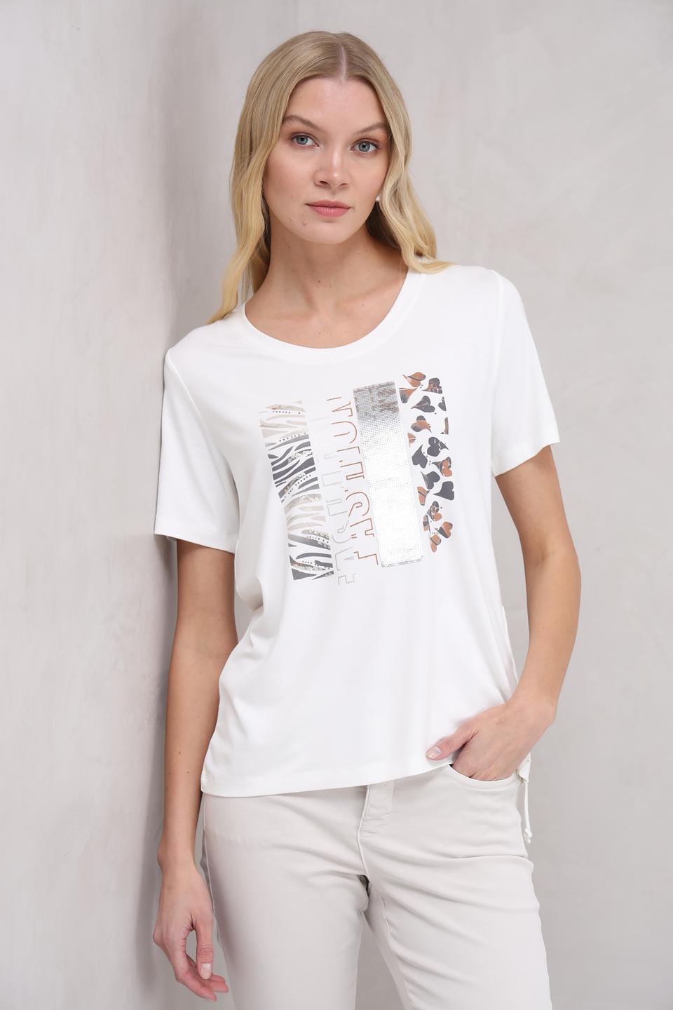 Футболка Tuzzi с принтом белая