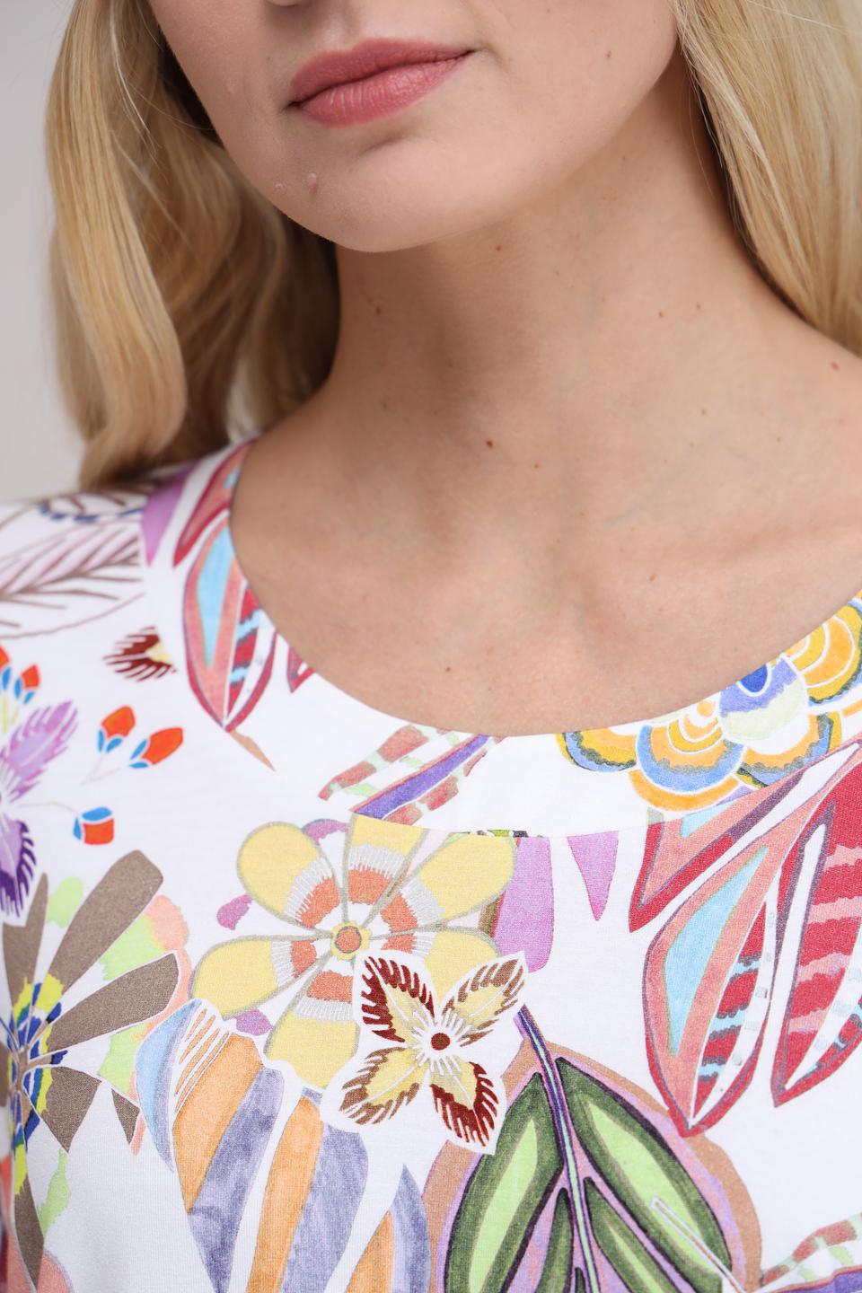 Футболка Bianca с цветочным принтом
