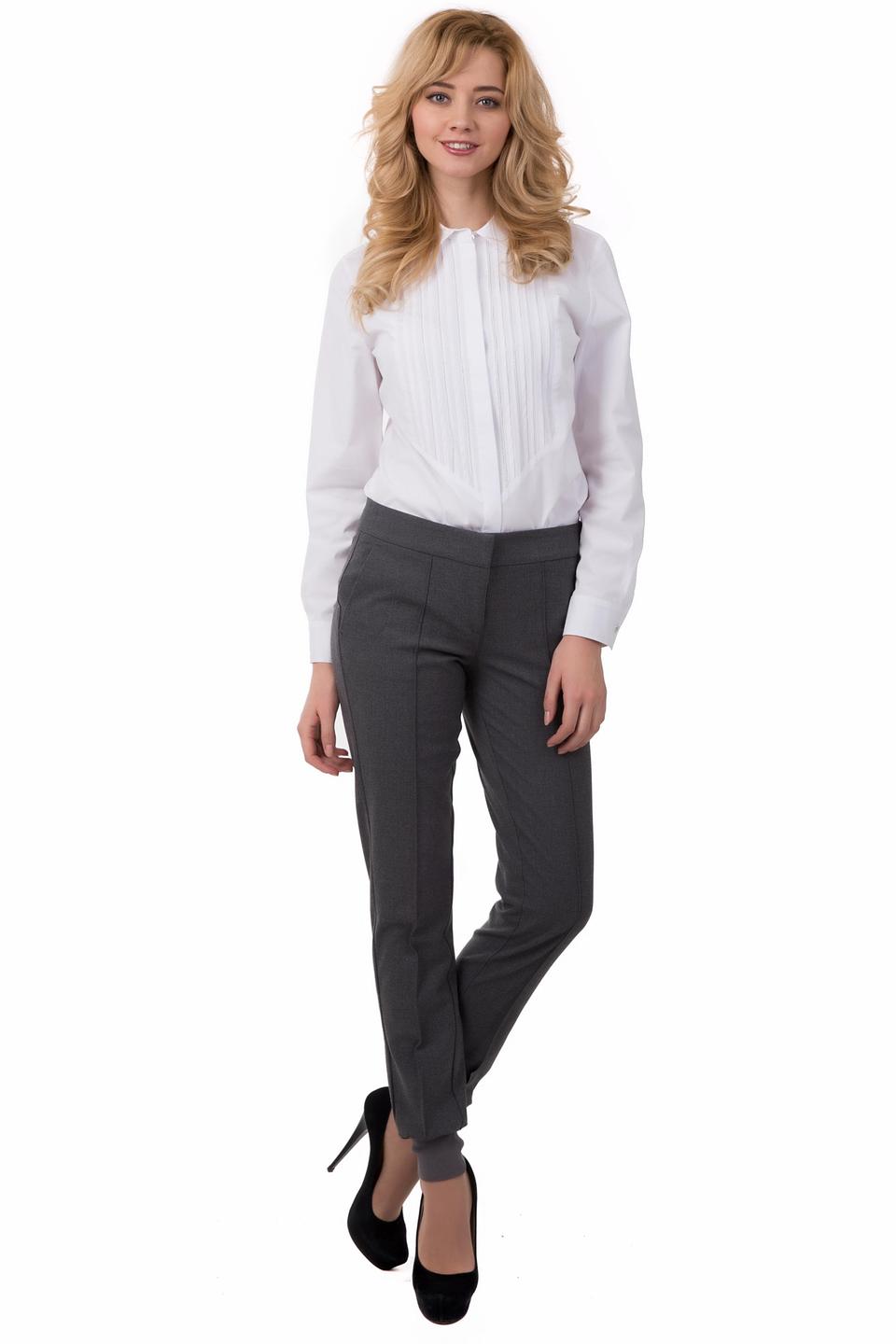 Блуза Erfo белая с декоративной планкой