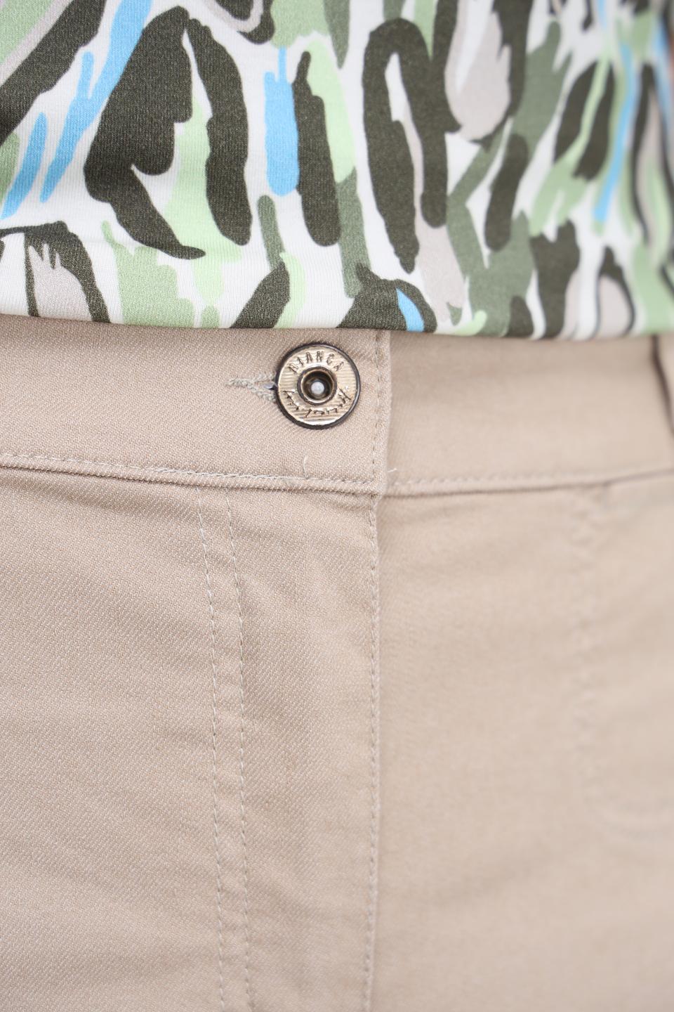 Джинсы Bianca палаццо бежевые